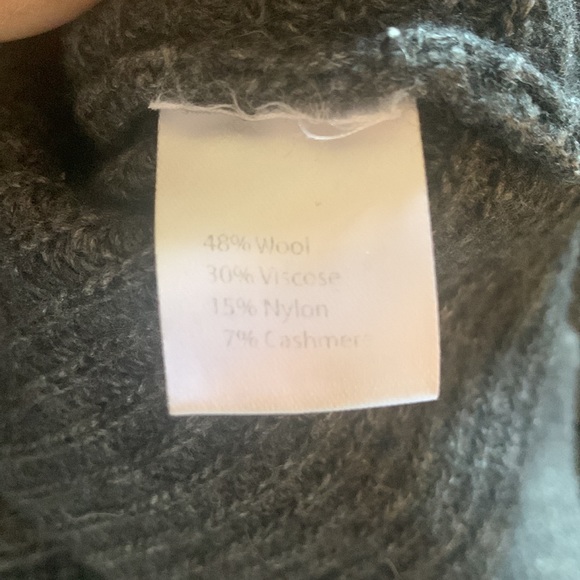 Bartolini Gray Wool and Cashmere Blend Mock Turtle Neck Sweater Medium - Picture 3 of 8